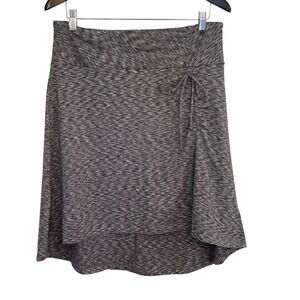 The North Face Womens Skort Gray Knit High Low‎ Athletic Skirt Large Athleisure